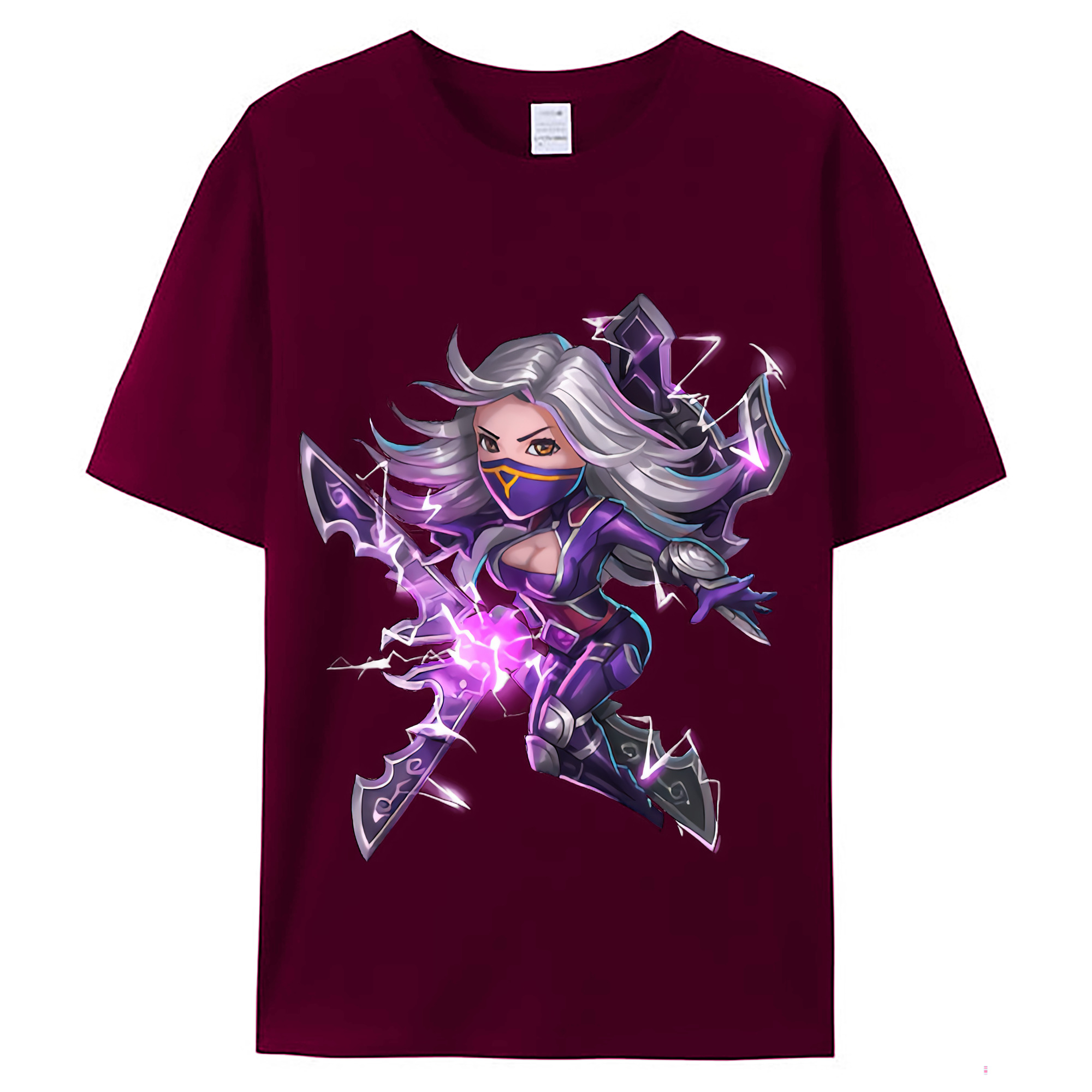（画像用） リーグ・オブ・レジェンド League of Legends LOL レディースカジュアルプリントTシャツ（綿100％）